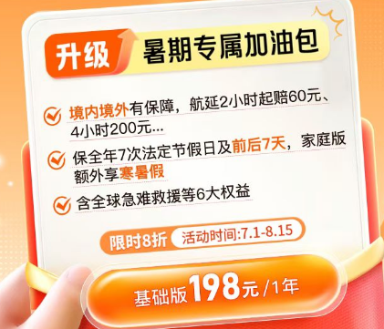 中国平安 | 平安行，198元旅行险年卡，一次投保覆盖全年节假日